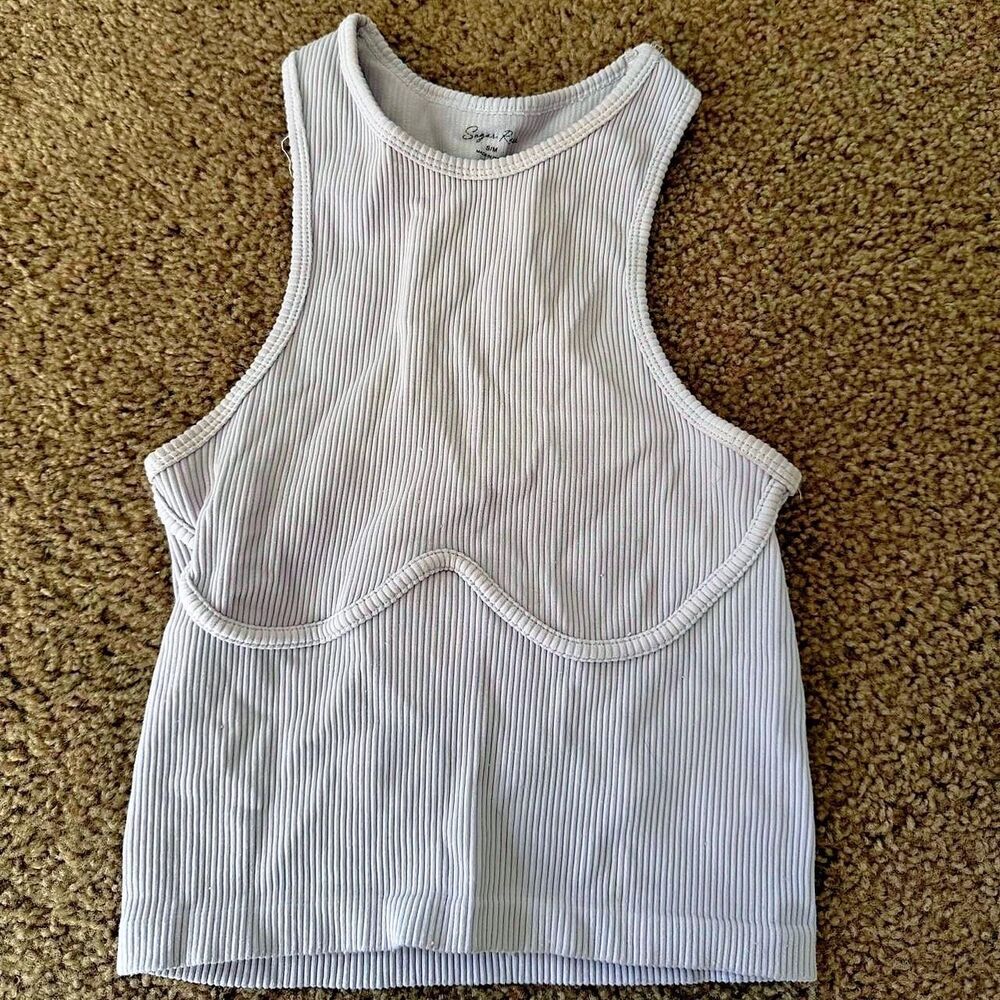 Sugar Women's White and Purple Vest